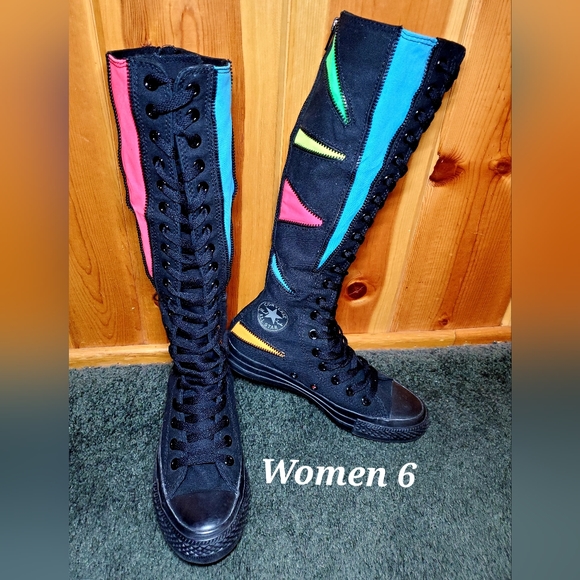 RARE Converse All Star Knee High XX-HI Women 6 - Picture 1 of 12